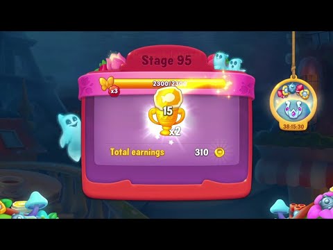 @Fishdom Using 30Min Free⚡, Win Strikes Atlantis Cup Stage 80 - 95, Got 15 Gold Coupons