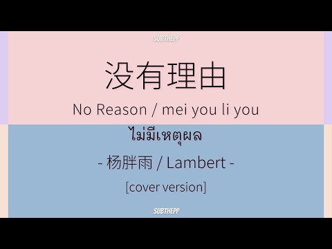 [THAISUB|ENGSUB]《没有理由》- 杨胖雨 / Lambert [no reason/ไม่มีเหตุผล/mei you li you]
