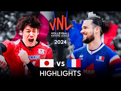 🇯🇵 JAPAN vs FRANCE 🇫🇷 | GOLD MEDAL MATCH | Highlights | Men's VNL 2024