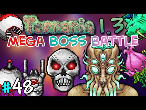 MEGA BOSS BATTLE in EXPERT MODE! - [Let's Play] Terraria 1.3 #48 [FINAL] - Expert Mode (Mage)