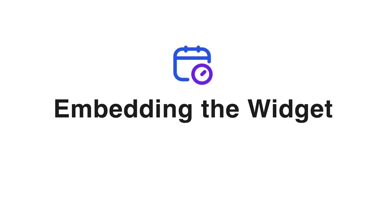 Embedding the Widget