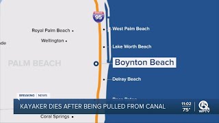 Kayaker dies after being pulled from Boynton Beach canal