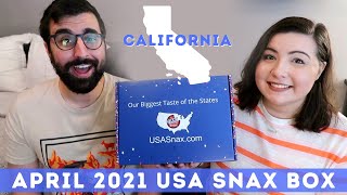 April 2021 USA Snax Box | California | Unboxing and Taste Test