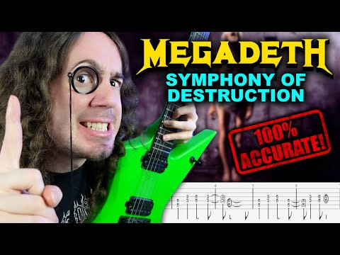How To REALLY Play The SYMPHONY OF DESTRUCTION Solo (w/ Tabs!)