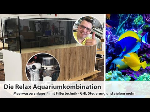 Die RELAX Aquariumkombination als Meerwasseranlage mit technischer Vollausstattung