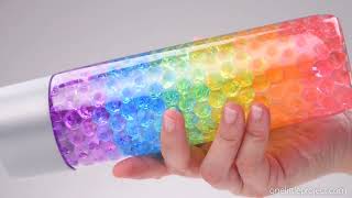 Rainbow Sensory Bottles | DIY Water Bead Sensory Bottle