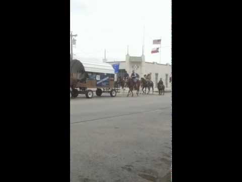 Horse Parade w/ covered wagons