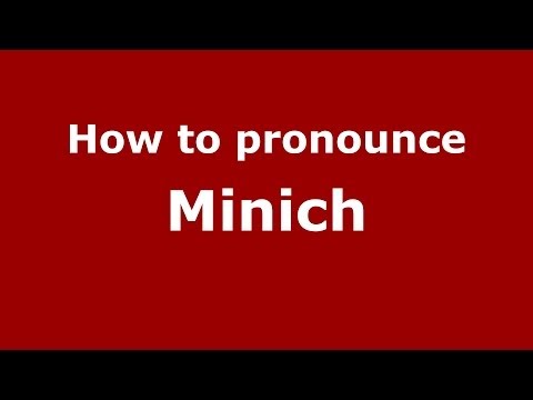 How to pronounce Minich (Italian/Italy) - PronounceNames.com
