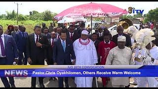 Pastor Chris Oyakhilome, others receive warm welcome in Okada