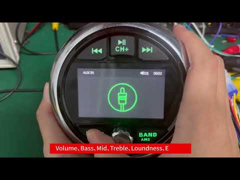 Marine Boat Stereo Waterproof IPX5 MP5 Radio Bluetooth FM AM RDS For Yacht ATV UTV Cart Motorcycle