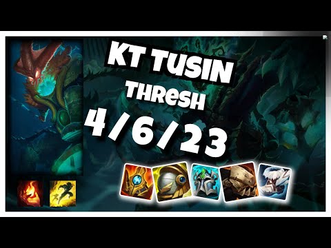 Thresh 11.1 Gameplay Challenger Replay S11 Support (4/6/23) - KOREAN