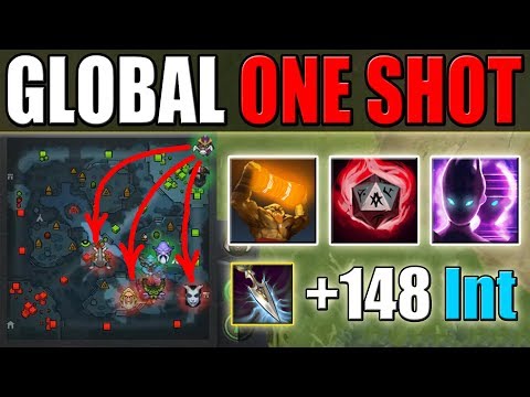Global One Shot Totem with CK Crit and Haunt [1 Hit = 4 Intelligence steal] Dota 2 Ability Draft