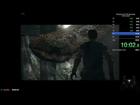 (World Record) Resident Evil REmake Chris Any% Speedrun 49:21