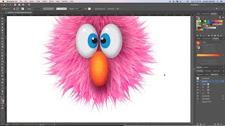 Adobe Illustrator tutorial - making a better fuzzy cartoon creature