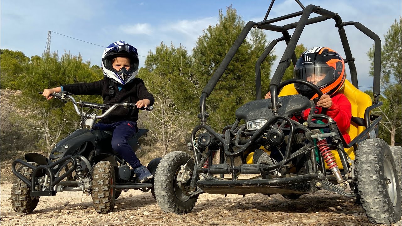 Los Gamers se divierten con Buggy y quad para niños.