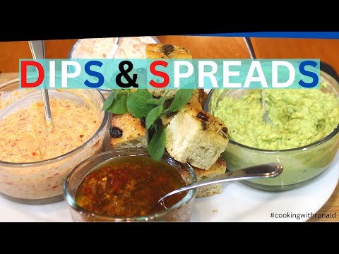 4 Quick & Easy Dips/Spreads #dips