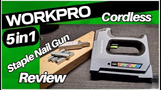 WORKPRO 5-in-1 Cordless Staple Gun for DIY and Carpentry REVIEW