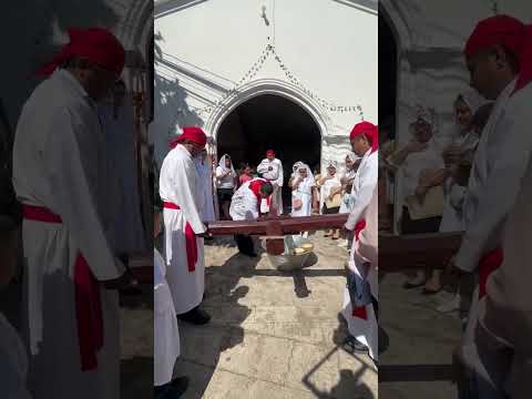 Baño de cruz en Santa María usulutan  #elsalvador