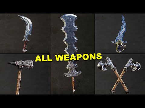 Blades Of Fire - All Weapons & Parts Showcase
