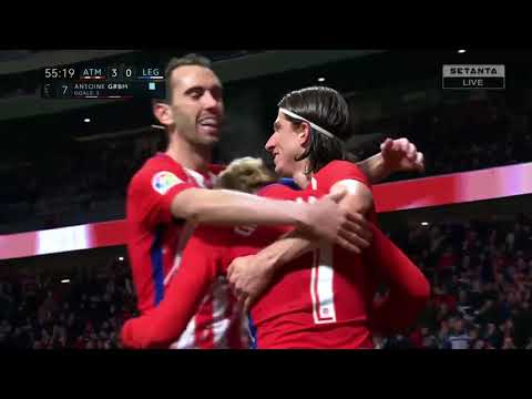 Atletico Madrid 4-0 Leganes Highlights 01-03-2018