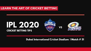 IPL 2020 I MI vs DC (Match # 51) I 5 Low Risk (safe) Cricket Betting Tips