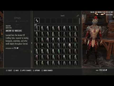 ESO HOW TO CHANGE OUTFIT STYLES