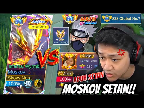 GLOBAL MOSKOV CRASHES JEJE ADRIEL DIRANK!! JEJE'S REACTION AGAINST TOP GLOBAL! SHOCKED AND EMOTIO...