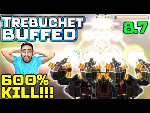 OMG! New TREBUCHET 8.7 BUFF 1 Hit Wonder | War Robots Mk3 Behemoth Fun Gameplay WR