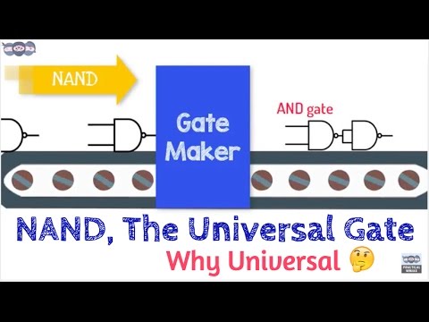 NAND gate | Universal Gate | Building logic gates using NAND gates | DE.14 Video