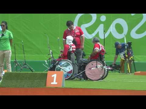 Recurve Open Mixed Team First Round - IR Iran v France - Rio 2016 Paralympics
