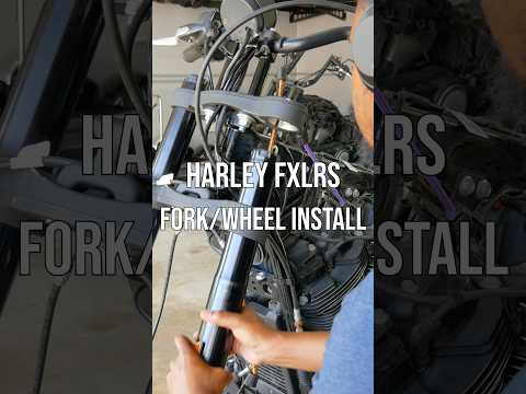 Fork And Wheel Install - Harley-Davidson Motorcycle