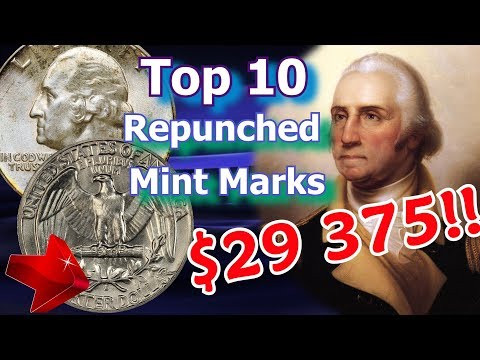 Top 10 RePunched Mint Mark Washington Quarter Varieties Worth Money