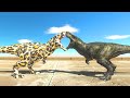Escape from LEOPARD T-rex - Animal Revolt Battle Simulator