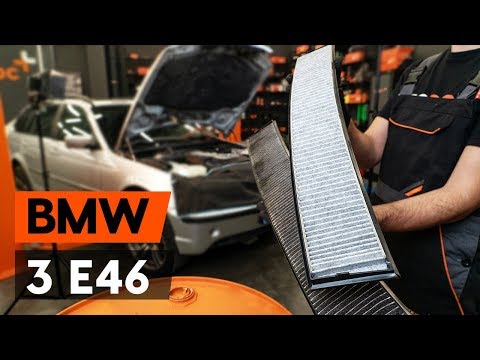 How to change pollen filter / cabin filter on BMW 3 (E46) [TUTORIAL AUTODOC] Video