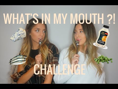 What's in My Mouth Challenge | Natalie&Bella