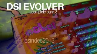 Video thumbnail for Dave Smith Instruments EVOLVER DSI // COMPLETE BANK 3 by LESINDES