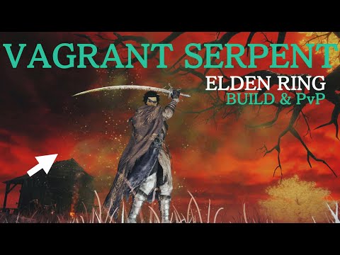 The Vagrant Serpent (Poison Samurai) Level 130 Build and PvP Gameplay | Elden Ring