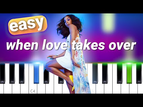 YouTube video about: When love takes over piano easy?