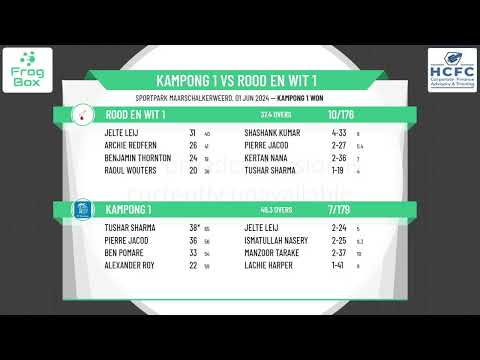 Kampong 1 v Rood en Wit 1