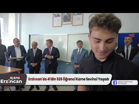 Erzincan'da 41 Bin 526 Öğrenci Karne Sevinci Yaşadı