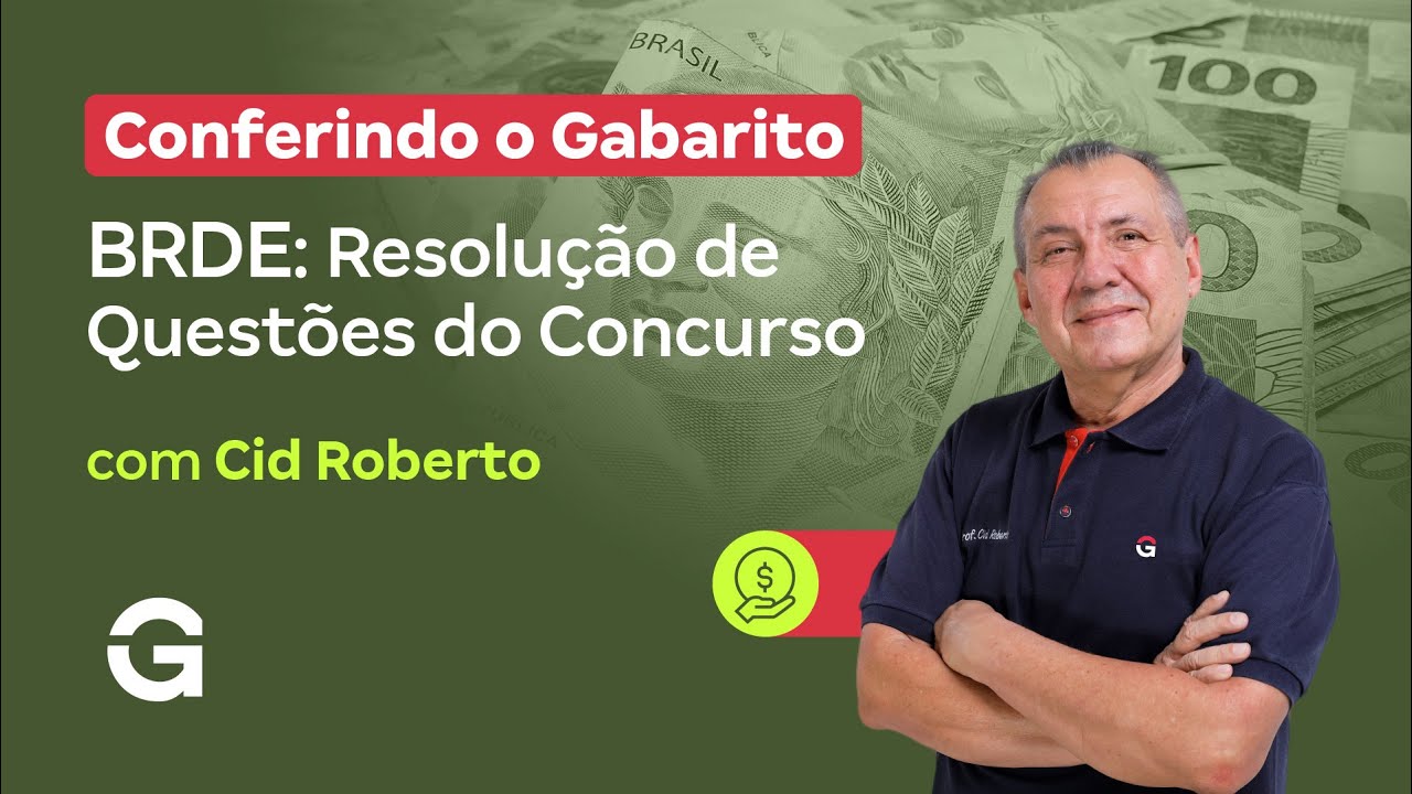 Conferindo o Gabarito | BRDE: Resolução de Questões do Concurso