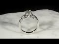 video - Vintage Curlicue Solitaire Engagement Ring