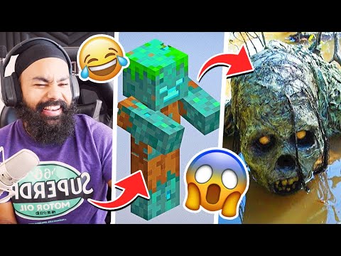 MINECRAFT MOBS IN REAL LIFE