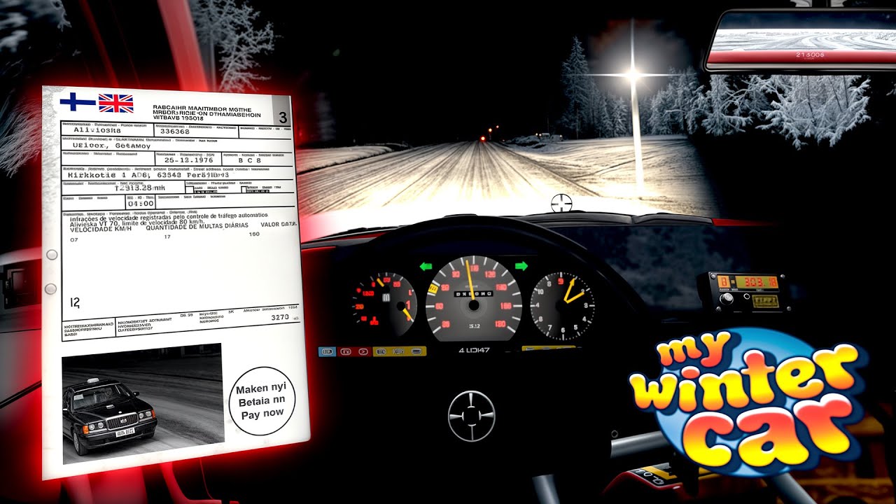 Tomei uma MULTA no NOVO RADAR! - My Winter Car #14