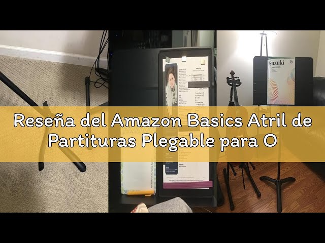 Vídeo relacionado con OcioDual Atril Musica, Tripode, Atril Partituras, Soporte Portatil, Plegable con Bolsa de Transporte, Orquesta, Faristol, Altura Ajustable Regulable, Extensible, Soporte para Libros