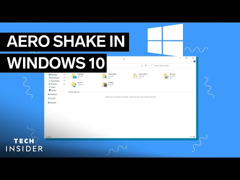 Windows 10でエアロシェイクを使用する方法 (How To Use Aero Shake In Windows 10)