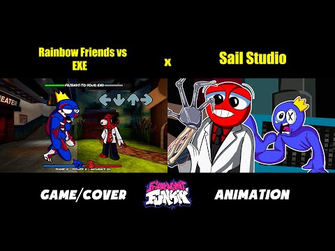 Blue.EXE VS Red.EXE | Rainbow Friends x Poppy Playtime | FNF Animation