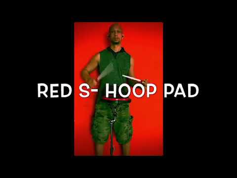 Ahead S-Hoop Practice Pad with Built-In Snare Sound Red image 3