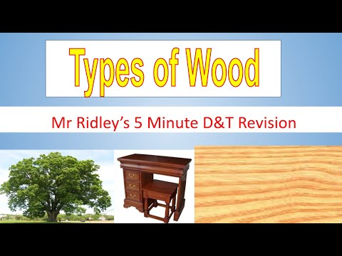 Mr Ridley’s Quick Revision  Types of Wood