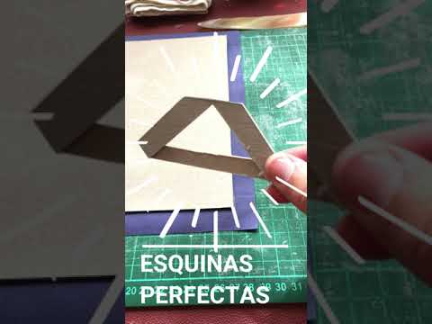 📚 ESQUINAS Perfectas 👉 Herramienta GRATIS [Encuadernación Artesanal] #shorts